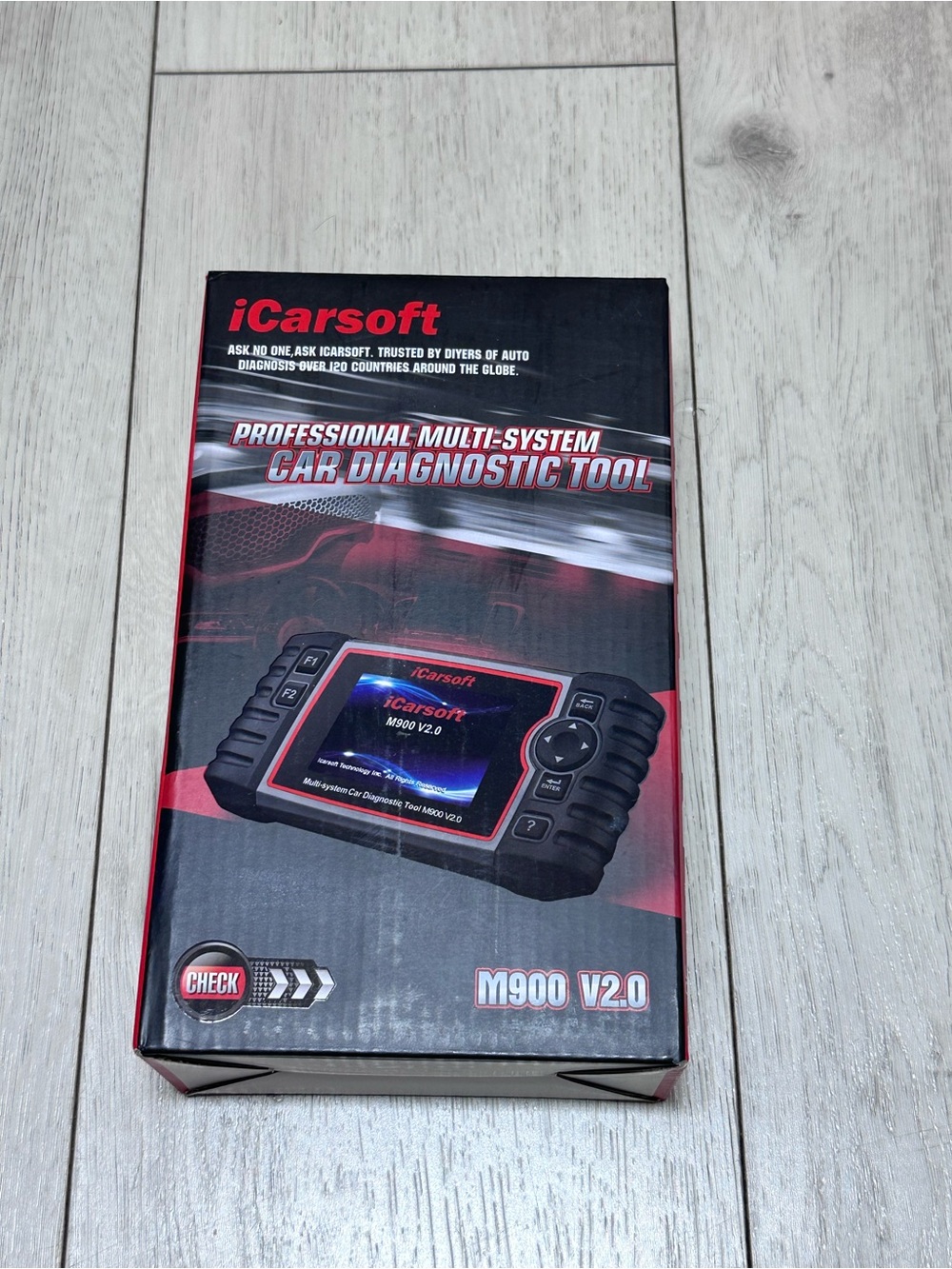 M900 V2.0 NEW in box Professional Multi-System Car Diagnostic Tool - Black/Red